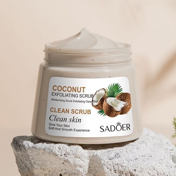 SADOER Anti-cellulite body scrub with coconut, 250g.